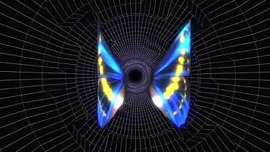美丽发光蝴蝶翅膀动画特效模板视频的预览图